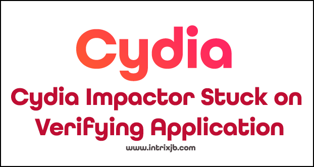 cydia impactor verifying application