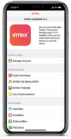 intrix app for iphonex